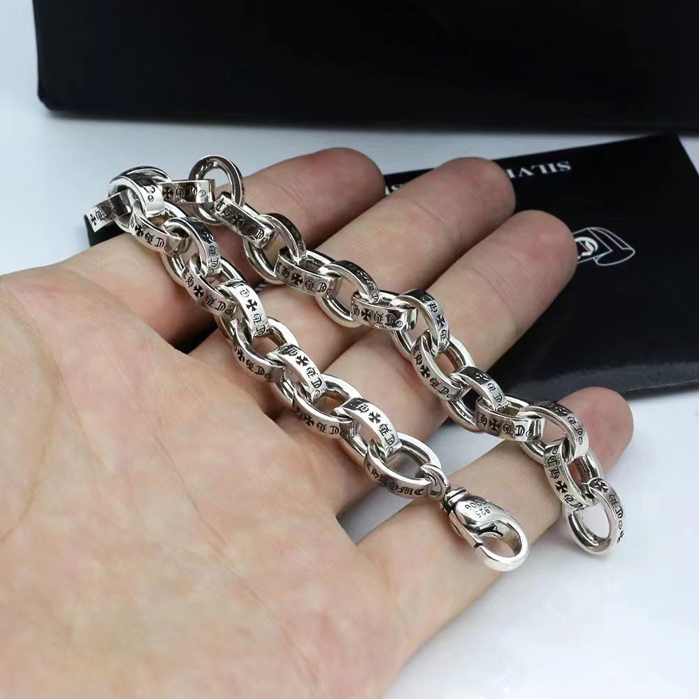 CHH Chrome heart Cross Bracelet Dice Retro Male