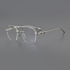 CHH Chrome Hearts Glasses Vintage Polygon Large Face Glasses Frame