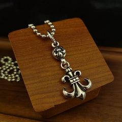 CHH Chrome heart Cross Necklace Cross Scout Flower Men's and Women's Vintage Necklace