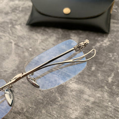 CHH Chrome Hearts Glasses Crowe Glasses Frame Business Gold Edge Punching