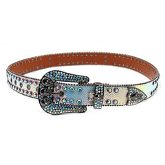 Hip-hop punk rhinestone belt skull punk style