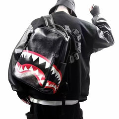 RIP ME OPEN Bag Shark teeth Shark backpack School bag for boys and girls Fashion large capacity Leisure travel trend