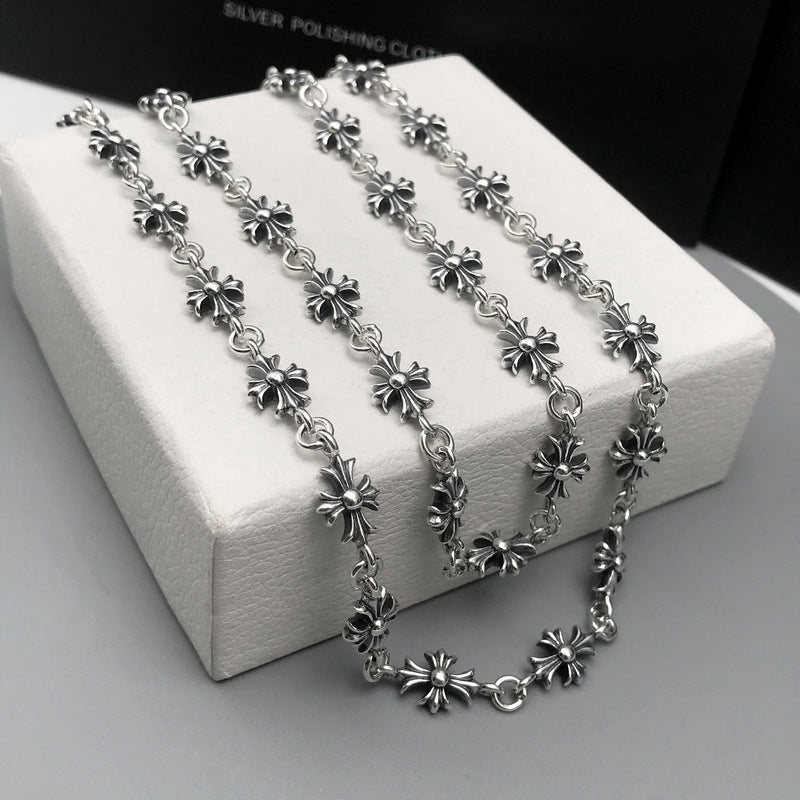 CHH Chrome heart Cross Necklace Vintage Men's and Women's Cross Necklace