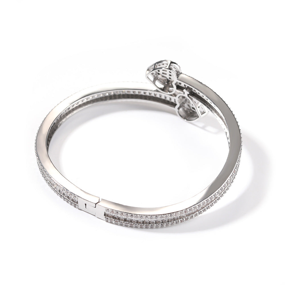 Bracelet Love Light Luxury Copper Zircon Bracelet St. Valentine's Spectrum