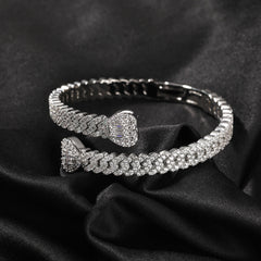 Bracelet Love Cuban Bracelet Copper Zircon Spectrum St. Valentine's