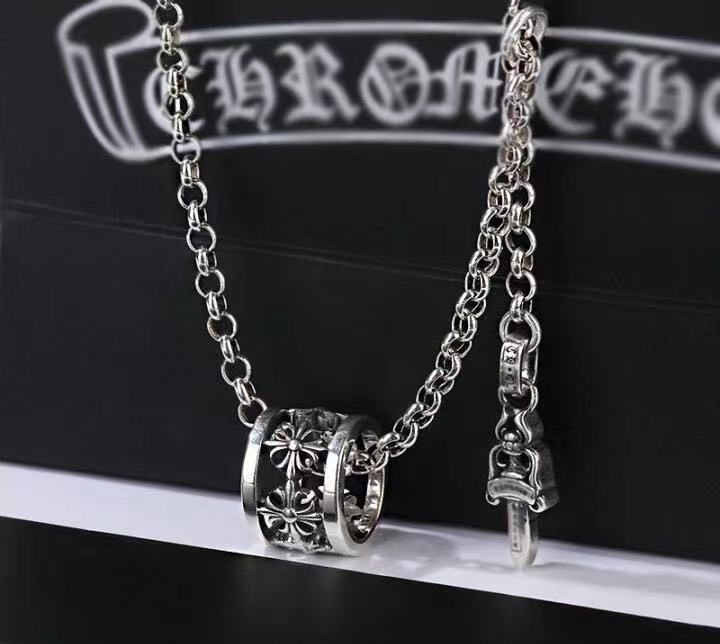 CHH Chrome heart Cross Necklace Cross Men's and Women's Collarbone Chains