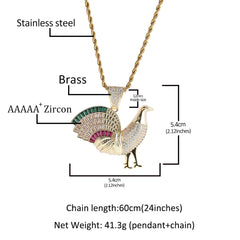 Jewelry Design Diamond Pendant Necklace Animal Jesus Pieces