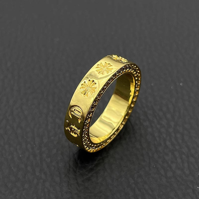 CHH Chrome heart Cross Ring Gothic