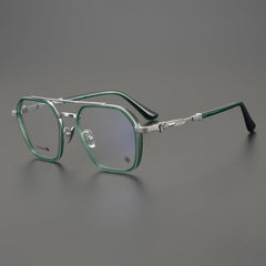 CHH Chrome Hearts Glasses Collector's Edition Double Beam Large Frame Ultra Light Pure Titanium Glasses Frame