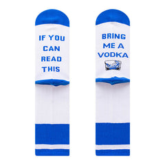 Men socks embroidered cotton knee socks