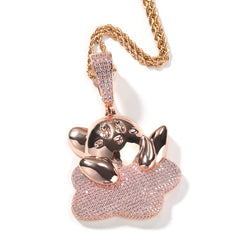 Jewelry Cartoon Diamond Silver Star Kirby Pendant Fashion Versatile Kirby St. Valentine's Spectrum Jesus Pieces