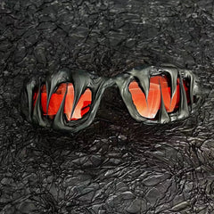 Trendy punk glasses alien halloween