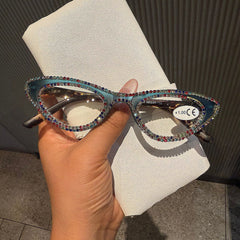 Trendy punk glasses retro cat eyes