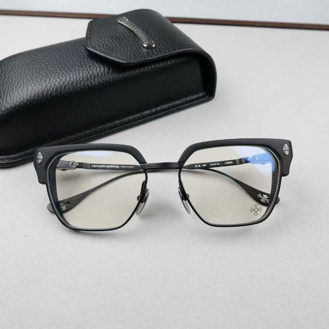 CHH Chrome Hearts Glasses 925 Sterling Silver Eyebrow Frame Side Hollow Structure Glasses Frame