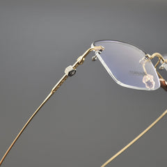 CHH Chrome Hearts Glasses Pure Titanium Ultra Light Business Glasses Frame