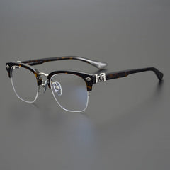 CHH Chrome Hearts Glasses Light Luxury Square Thick Frame Half Frame Myopia Glasses Frame