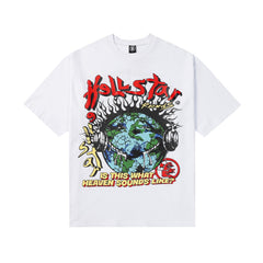Hellstar T-Shirt Summer Top Short Sleeve High-quality pure cotton high-street clothing