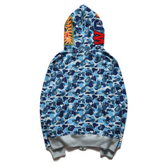 Bathing Ape Bape Hoodie Camouflage Alphabet Embroidery Shark Hooded