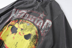 Hellstar T Shirt Hellstar Studios Evil Smile Tee ins High-quality pure cotton high-street clothing