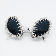 Trendy punk glasses funny alien