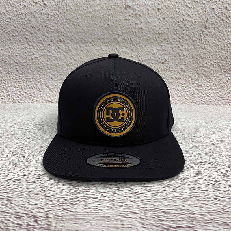 DC Weaving Baseball Cap Fashion Men's and Women's Street Hip Hop Trendy Brand Hard Top Contrast Flat Edge Cap