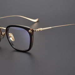 CHH Chrome Hearts Glasses engraved gold rim glasses frame Versatile vintage myopia glasses frame