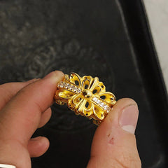 CHH Chrome heart Cross Ring Cross Trend
