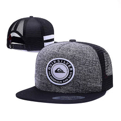 Trendy flat brimmed snapback hatsmen's and women's adjustable mesh hat
