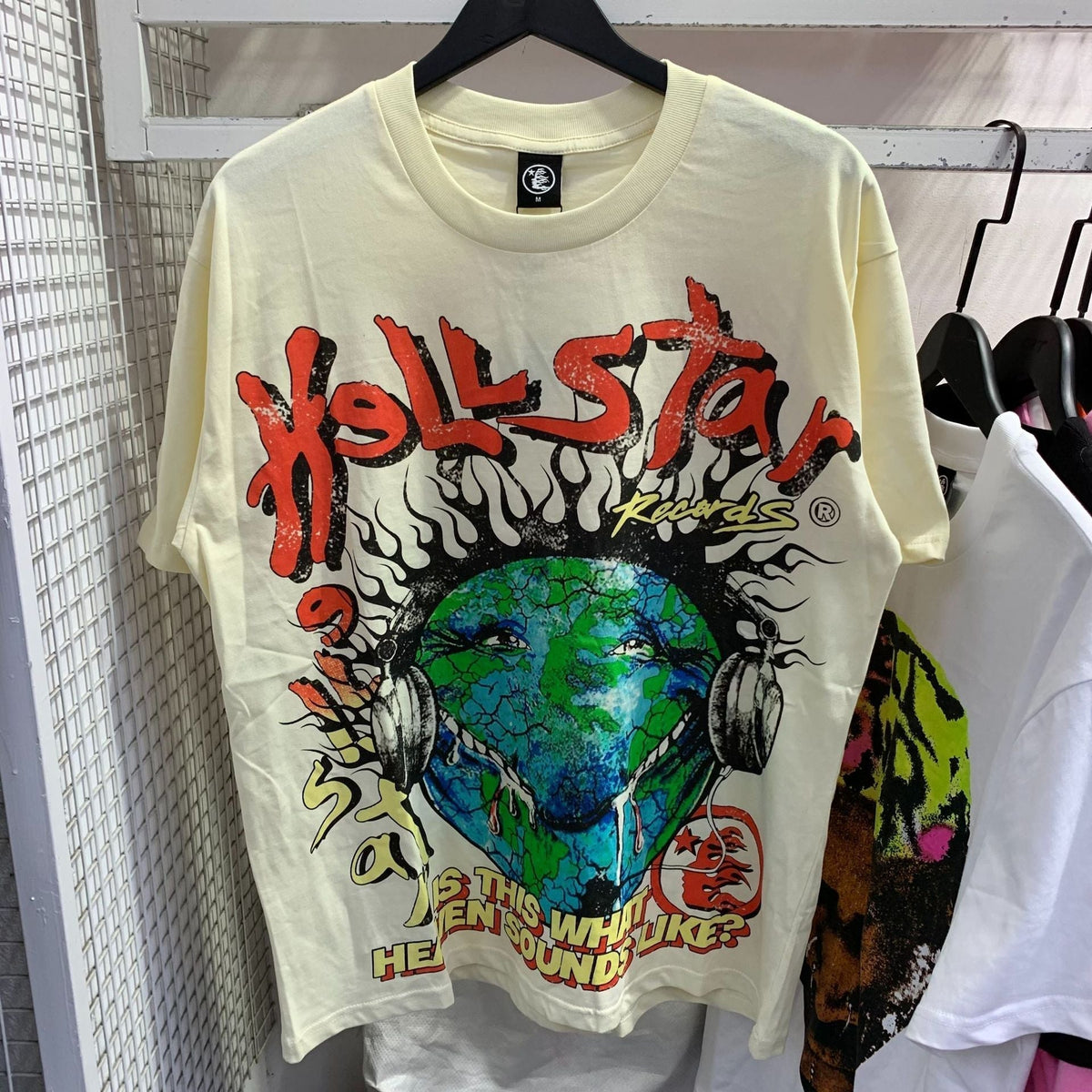 Hellstar T Shirt Earth Print Casual Loose High-quality pure cotton high-street clothing
