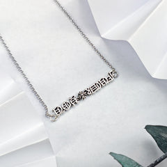 CHH Chrome heart Cross Necklace Retro Men's and Women's Simple Clavicle Chain