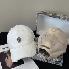 Chh Chrome Heart Hat Female Hip Hop Sun Hat Trendy Brand