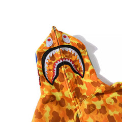 Bathing Ape Bape Hoodie PlayerUnknown's Battlegrounds Orange Camo Jacket