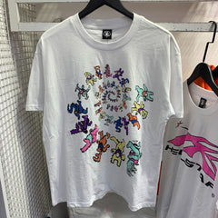 Hellstar T Shirt Color Spiral Print Casual Loose High-quality pure cotton high-street clothing