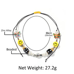 Bracelet Hiphop Smiley Bracelet Butterfly Adjustable Animal Spectrum