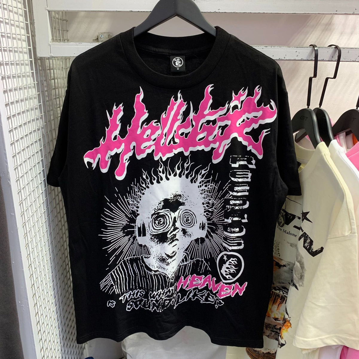 Hellstar T Shirt Technology Touching Image Printing Casual Loose High-quality pure cotton high-street clothing