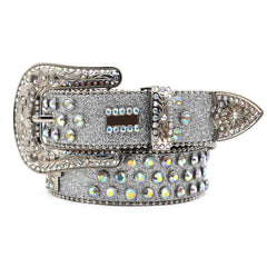 Hip-hop punk rhinestone belt punk style wide belt