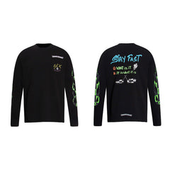 CHH  Heart Long Sleeve Shirt Unisex Fashion Loose Long Sleeve Shirt