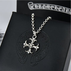 CHH Chrome heart Cross Necklace Cross Pendant for Men and Women