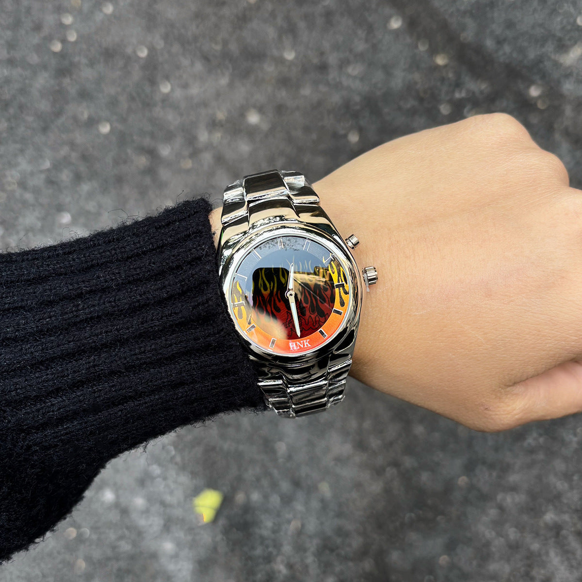 Men's watches y2k creative dynamic flame
