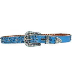 Hip-hop punk rhinestone belt punk style wide belt