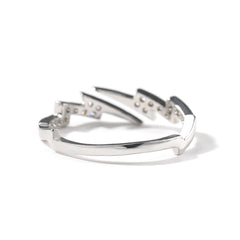 Rings Hip Hop Copper Zircon Cool Lightning Ring Spectrum