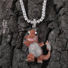 Jewelry Cartoon Dragon Pendant Copper Micro Zircon Animal Pok¨¦mon Spectrum