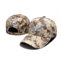 Trendy flat brimmed snapback hatseagle embroider sunshade