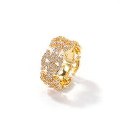 Rings Hip Hop Ring with Zircon Fashion Spectrum St. Valentine's