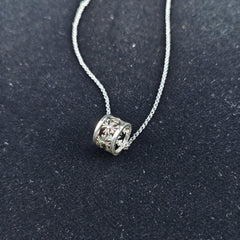 CHH Chrome heart Cross Necklace Thai Silver Circle Cross Pendant for Men and Women