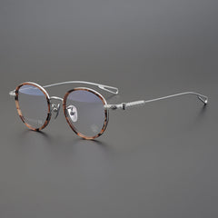 CHH Chrome Hearts Glasses Handmade Titanium Round Frame