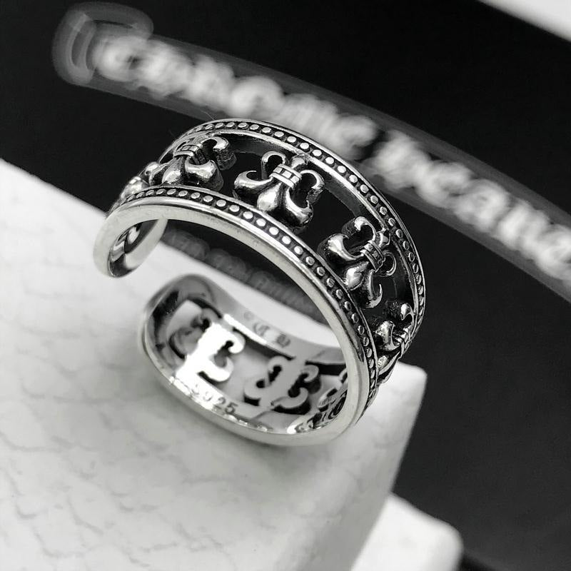 CHH Chrome heart Cross Ring Cross Anchor