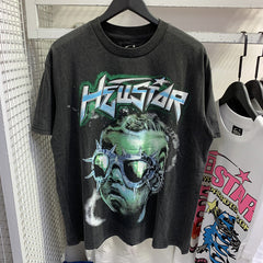 Hellstar  T Shirt Casual Loose High-quality pure cotton high-street clothing