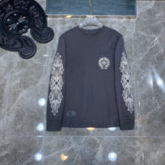 CHH  Heart Long Sleeve Shirt Unisex Fashion Loose Long Sleeve Shirt