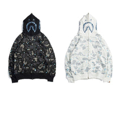 Bathing Ape Bape Hoodie Luminous Star Print Jacket